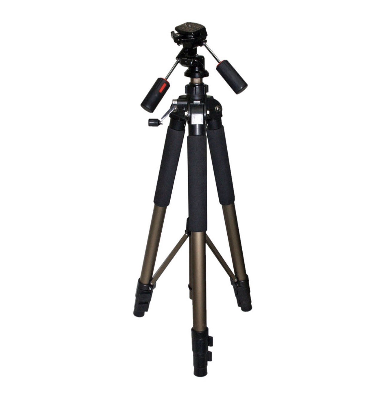 Zeikos 77” 3 Section Heavy Duty Aluminum Photo Video Tripod 3 Way Pan Head