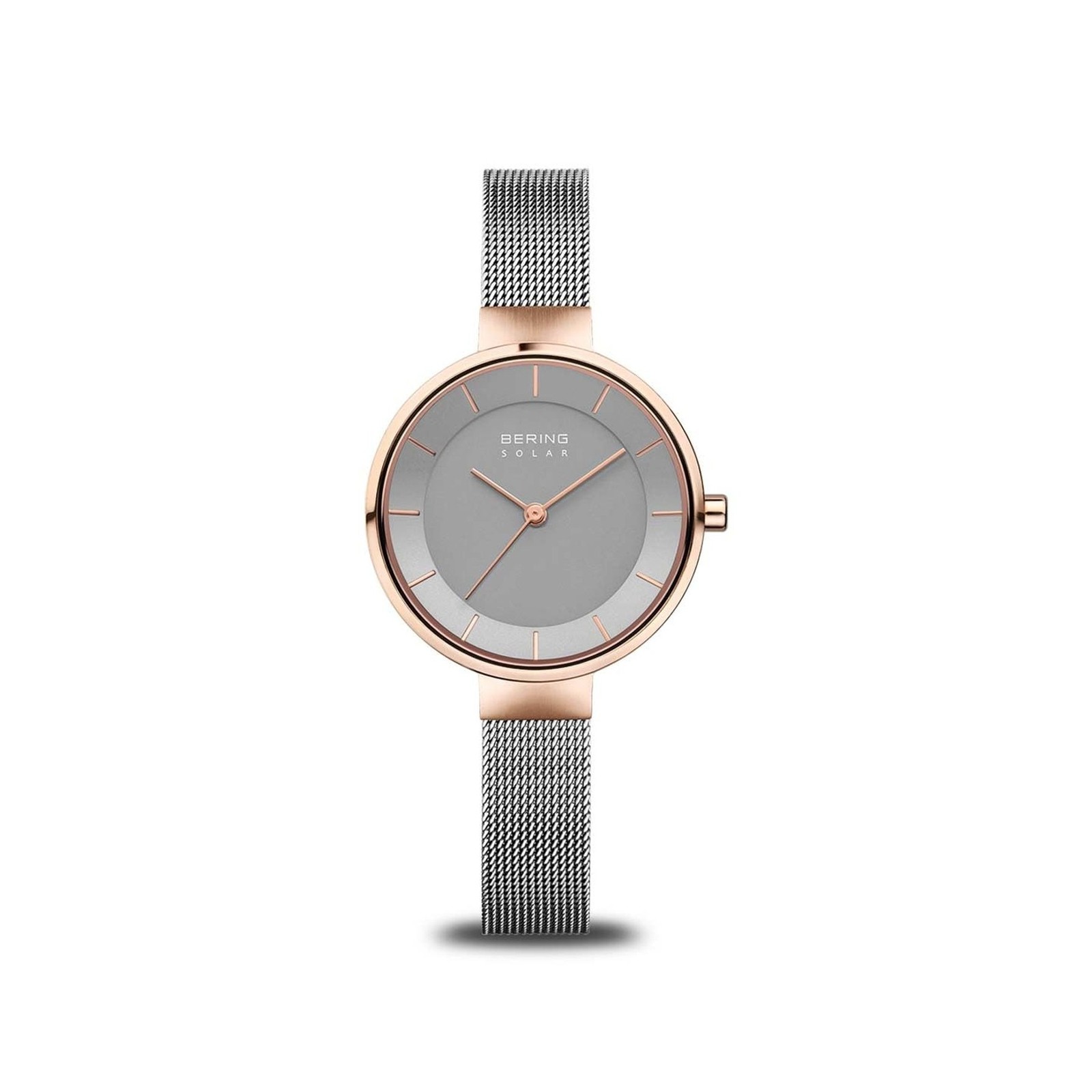 BERING Women's Watch Solar Movement - Solar Collection with Stainless Steel a...