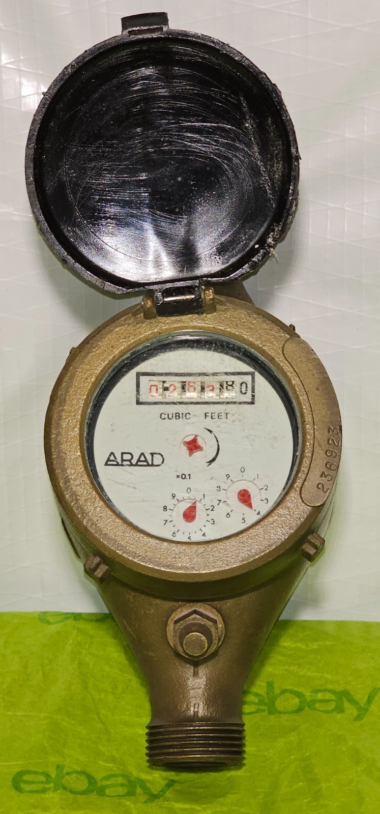 ARAD MASTER METER BRASS WATER METER  3/4"