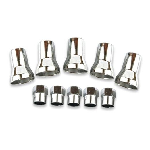 Car TR413AC Leakproof Tire Valve Cover, Universal Alloy 10 PCS Silver #TR413AC