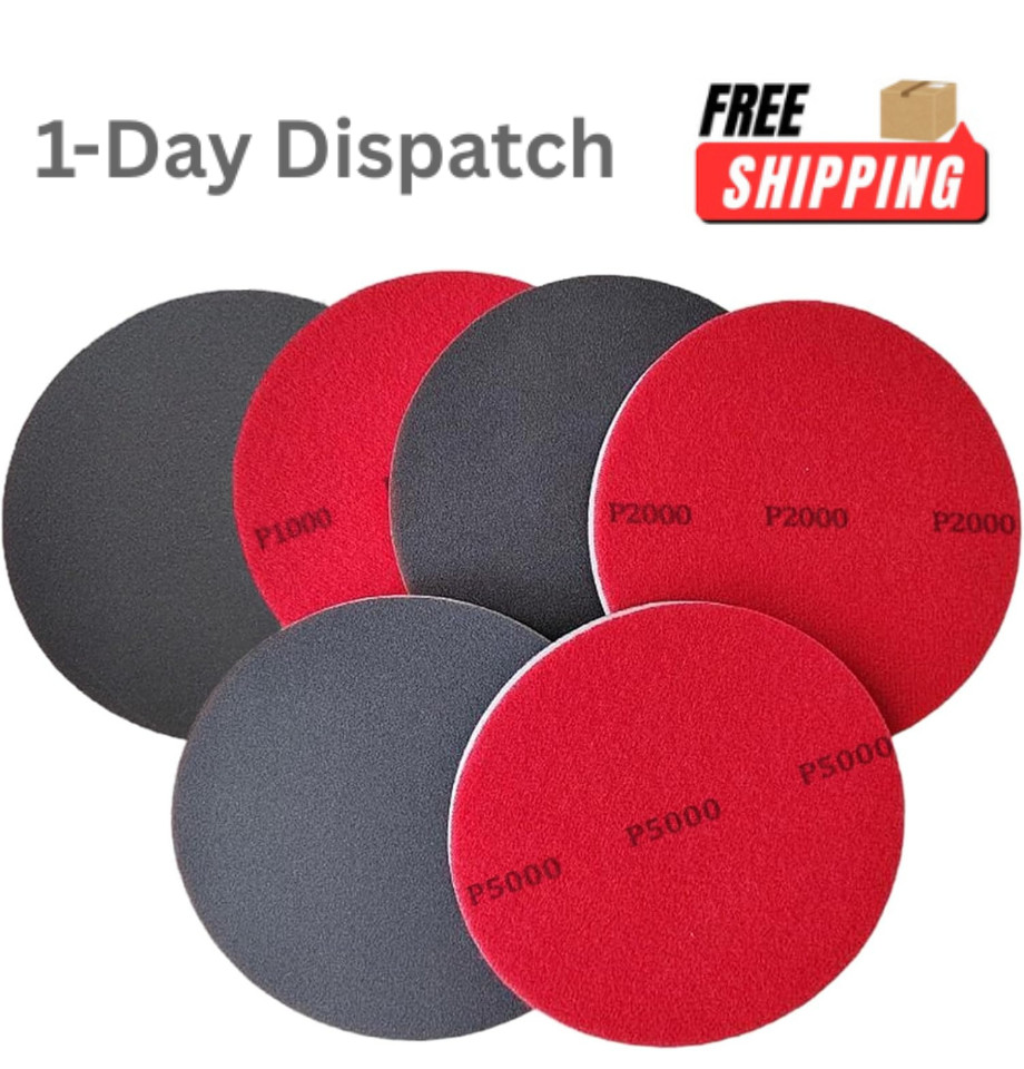 .Mecefeno 6 Pcs Bowling Ball Sanding Pads Grit 500 to 5000 Resurfacing Kit