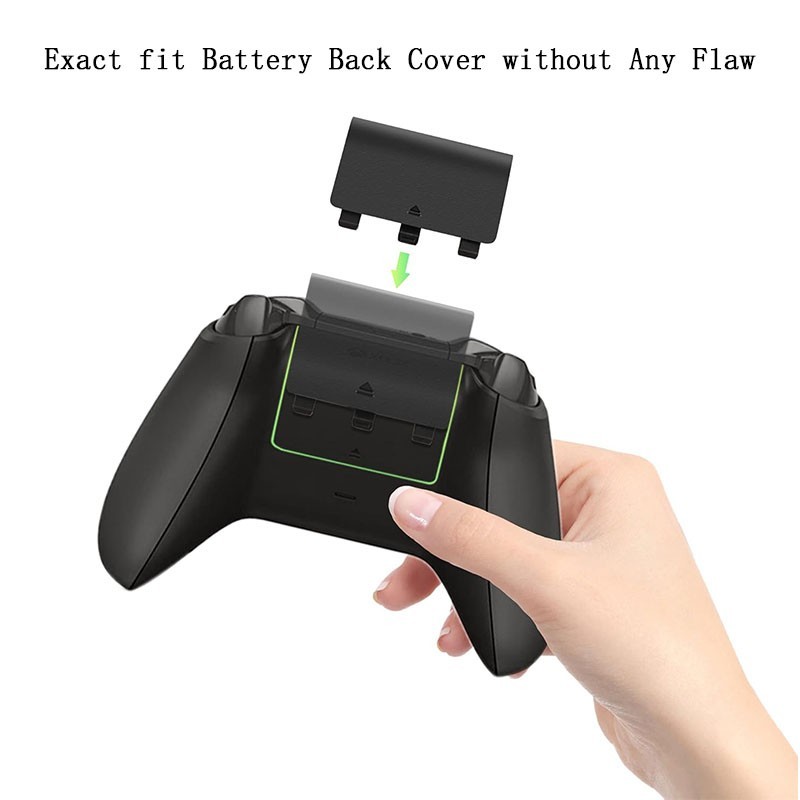 Battery Back Door Cover for Xbox One Wireless Controller Black 1537 1697 1708