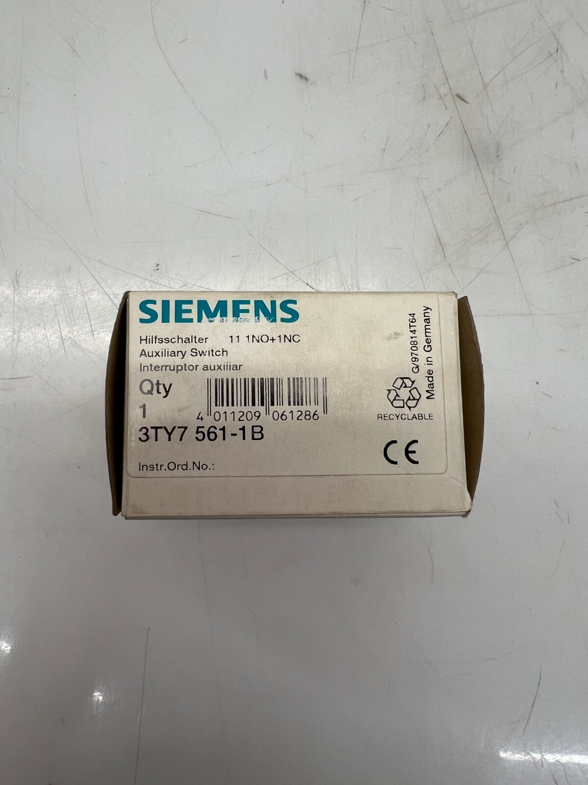 Siemens 3TY7561-1B Auxiliary Switch