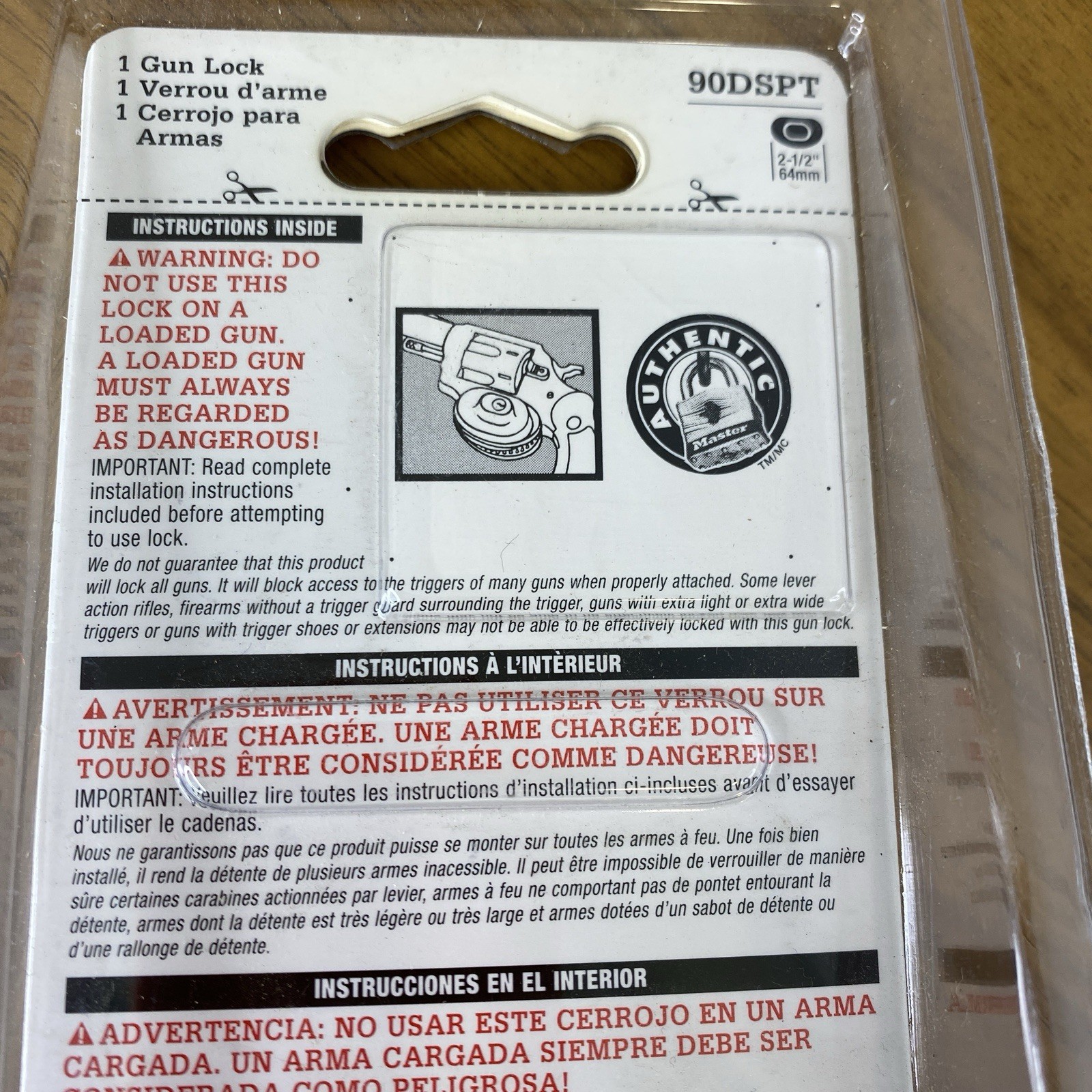 Master Lock Keyed Gun Trigger Lock 2 Keys Masterlock Gunlock New In Package