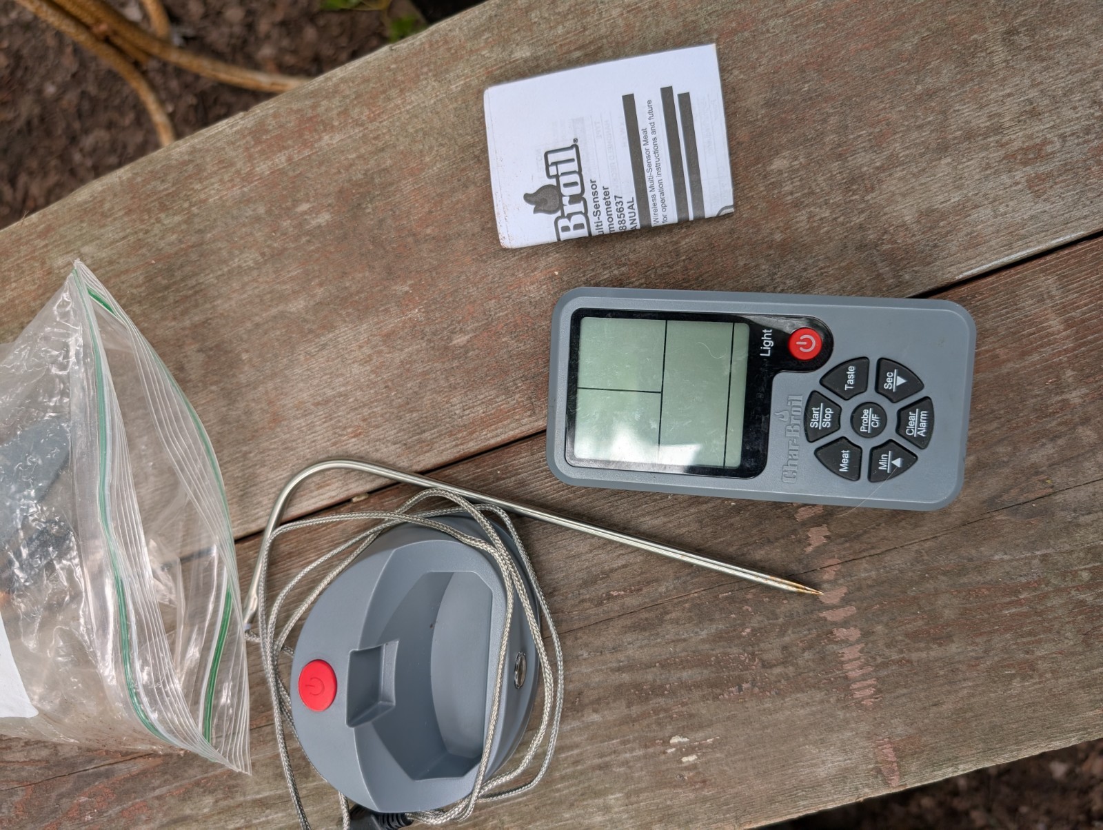 Char Broil Grill Digital Thermometer.Open Box With Batteries