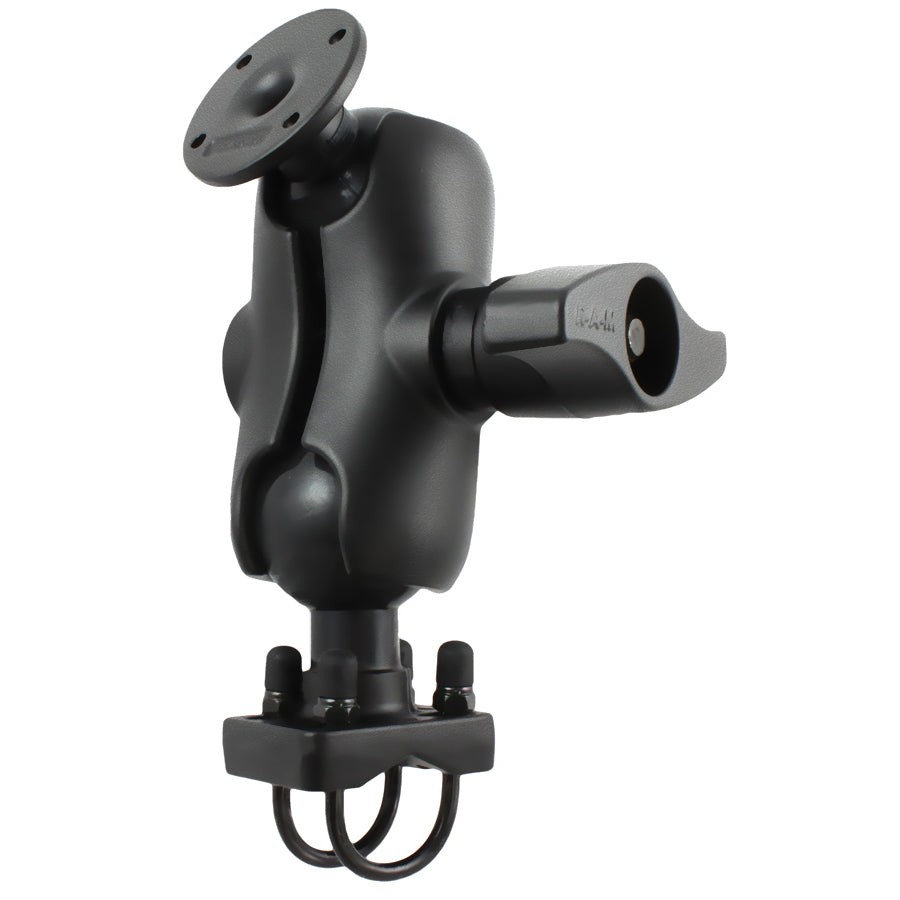 RAM-D-254-C-235U  RAM Double U-Bolt Rail Mount with Round AMPS ...
