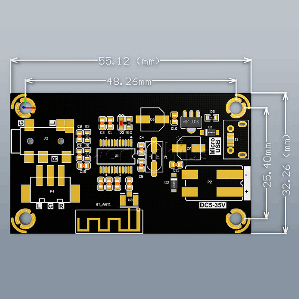 MP3 Bluetooth 4.2 Decoding Board Audio Amplifier Board Car Audio Receiver Module