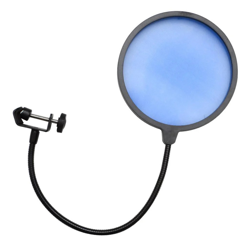 Microphone Wind Screen Pop Filter Blue