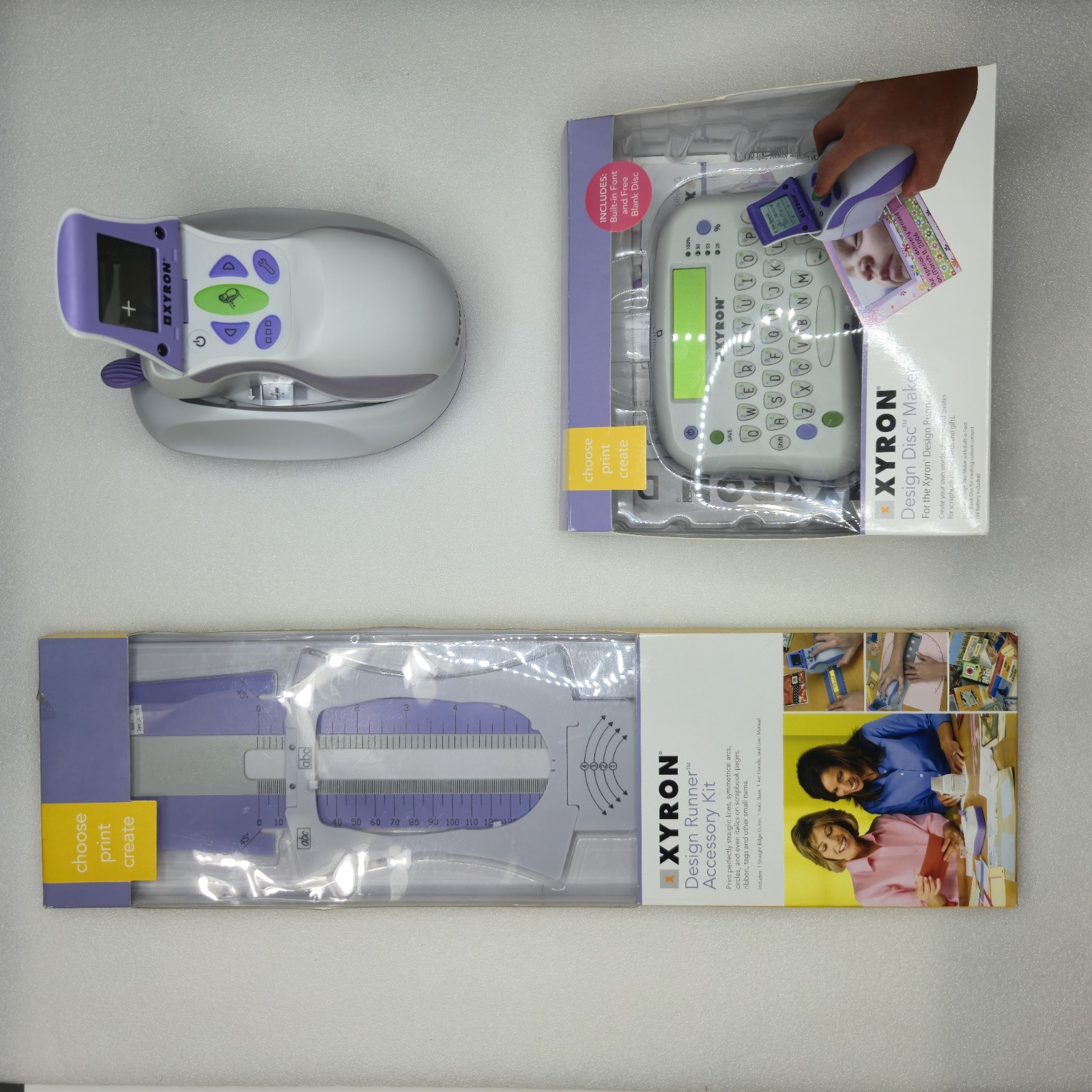 Xyron Design Disc Make, Dressing Runner And Accessories Kit Great Condition