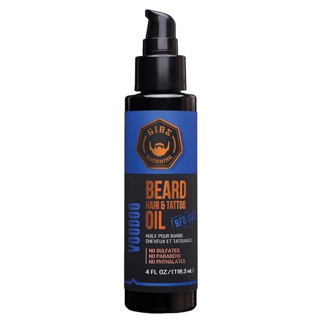 GIBS Voodoo Prince Beard, Hair & Tattoo Oil 4 oz