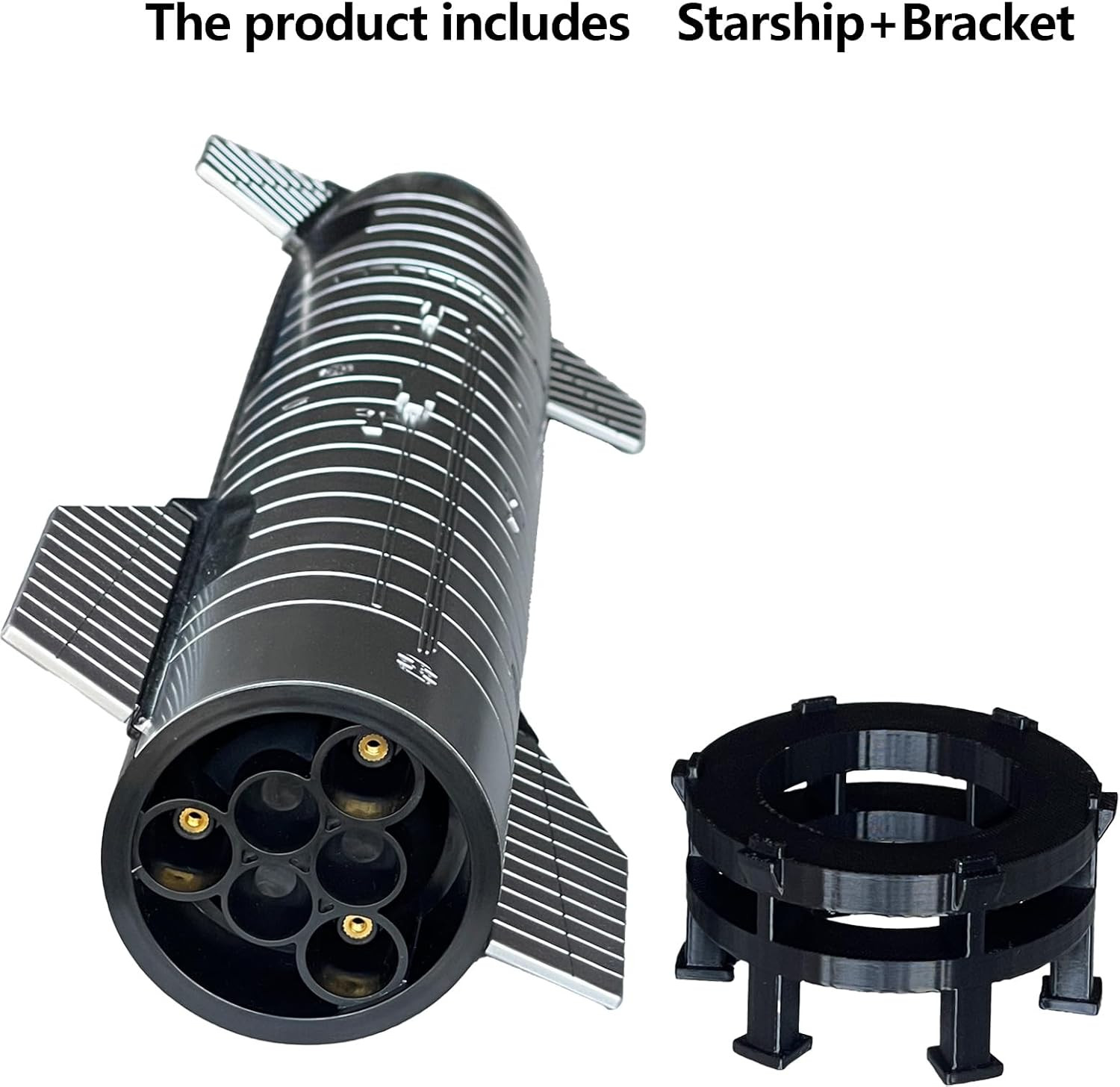 1:144 Scale Spacex Starship Model 13.43In Height Durable Plastic Material, Inclu