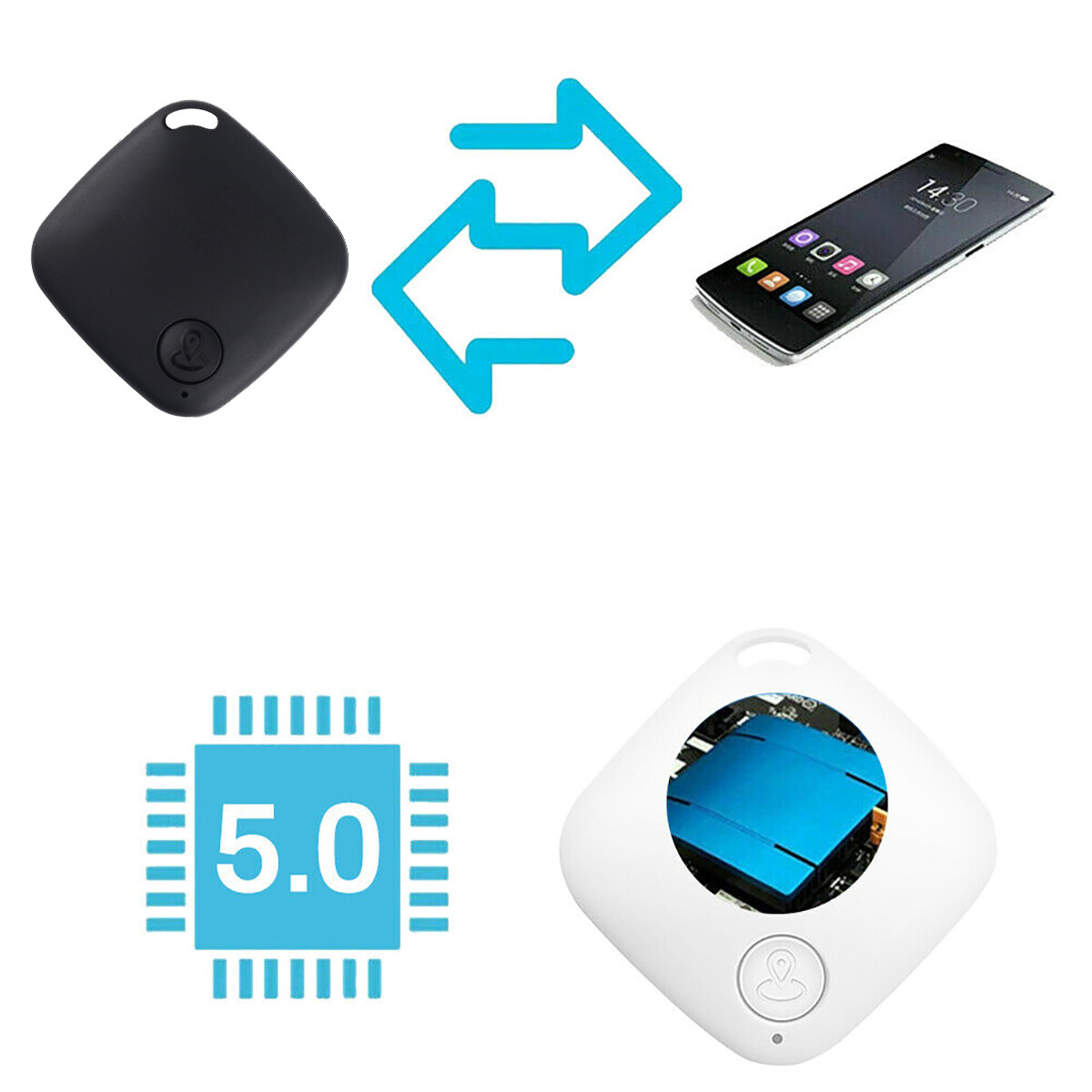 (4 Pack) Tile GPS Tracker Wireless Bluetooth Anti-Lost Wallet Key Pet Finder NEW