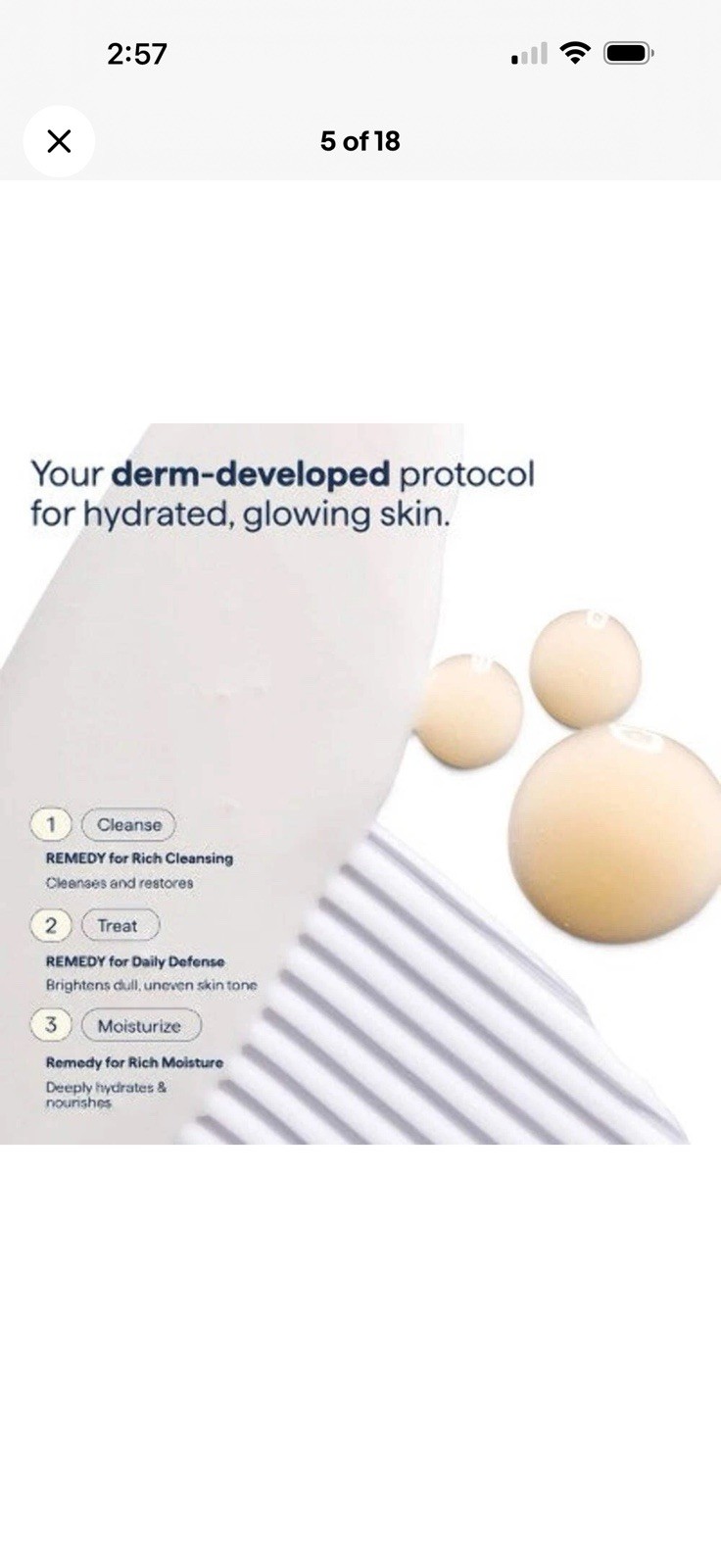 Remedy Skin Brightening 3-Piece Skincare Kit with Gentle Cleanser Vitamin C Seru