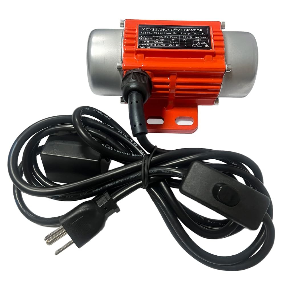 Concrete Vibrator Motor Single Phase AC 110V 3600RPM 30W XINJIAHONG Vibration