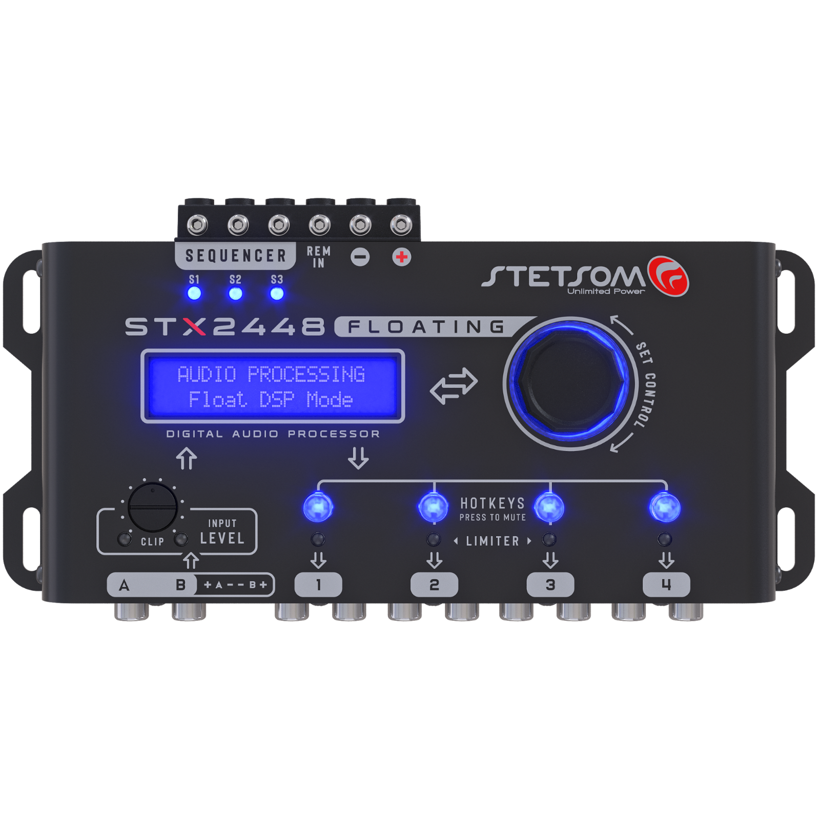 Stetsom STX 2448 Floating - DSP, Car Audio Processor, RCA & High Input