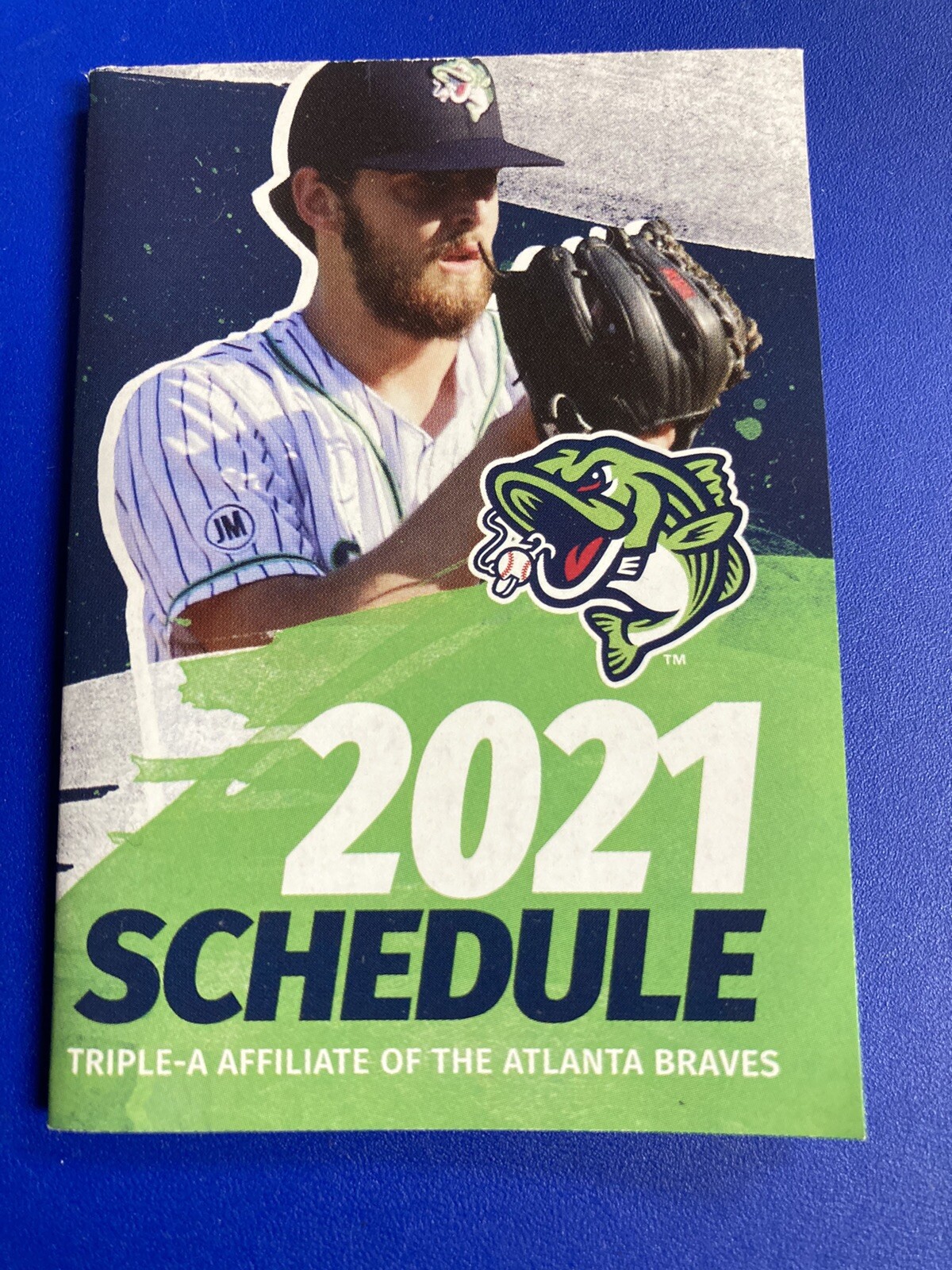 Gwinnett Stripers 2021 Pocket Schedule Atlanta Braves Affiliate Ian Anderson