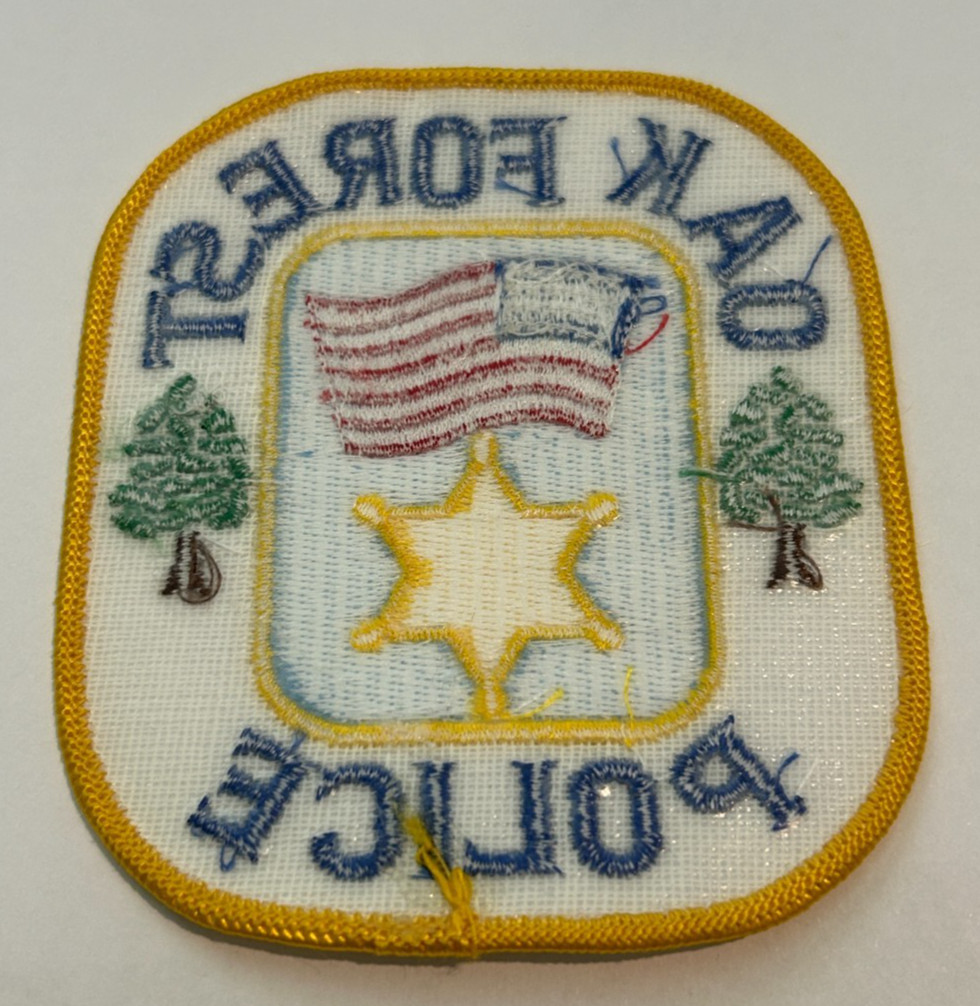 Oak Forest Illinois Police Patch Unused