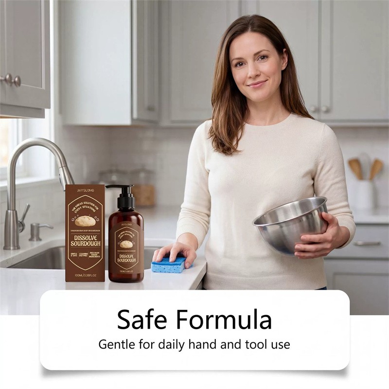Dough Cleaner Soap for Sourdough, Enzyme Powered Dissolve Cleaning for Kitchen