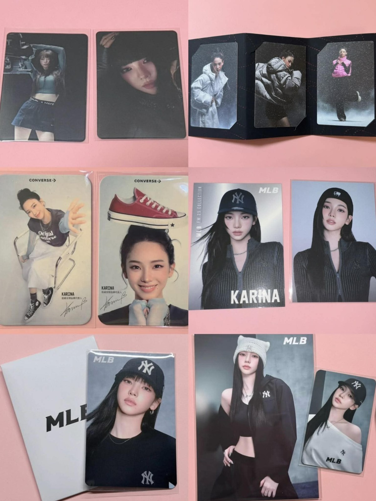AESPA OFFICIAL KARINA OFFICIAL MLB CONVERSE NIKE PROMO PHOTOCARD POSTCARD SET