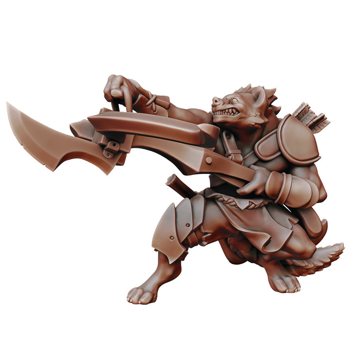 Gnoll Arbalest Ranger Hunter - Dungeons and Dragons - Fantasy Miniature Tabletop