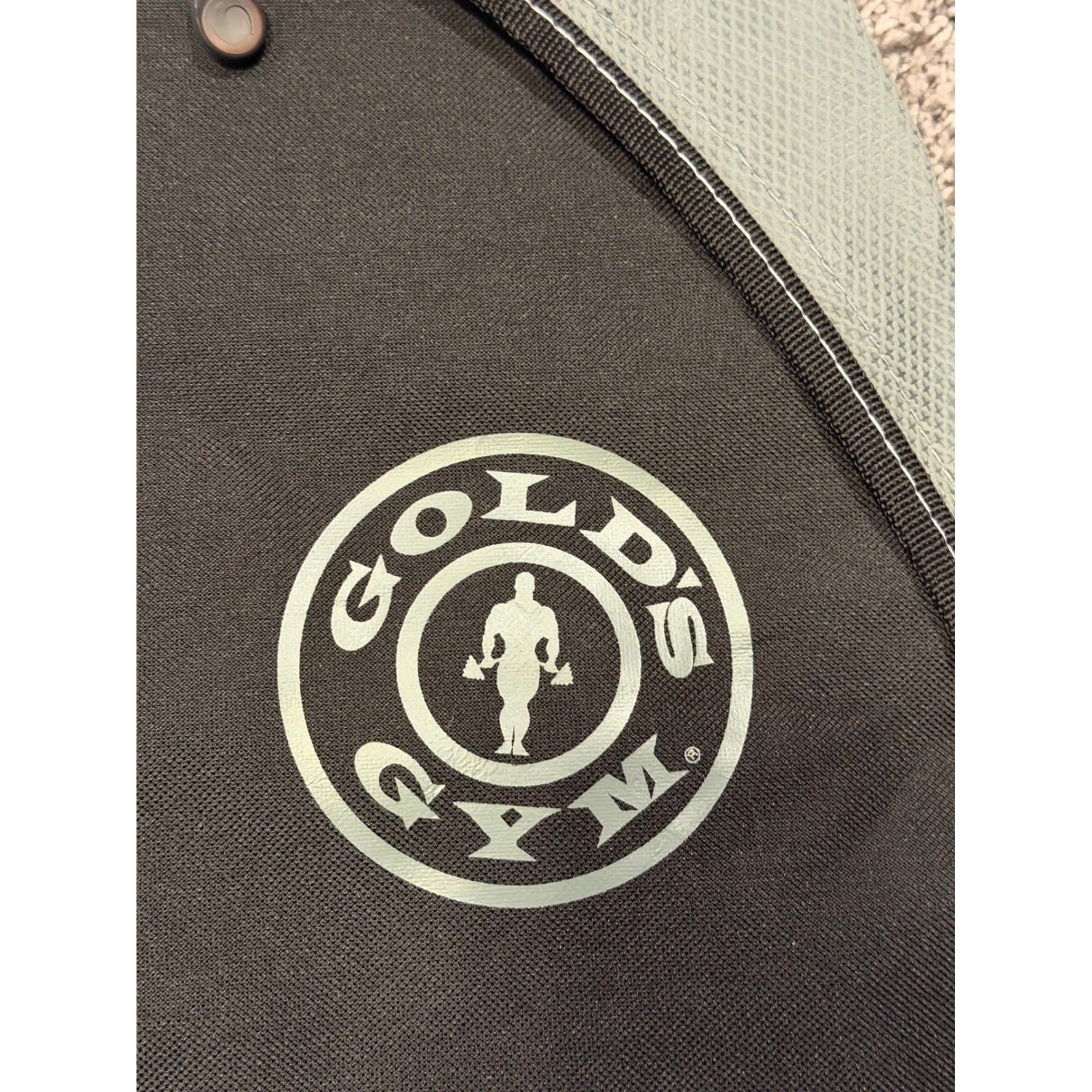 Golds Gym Sling Bag Backpack Black Gray Mesh Pocket Adjustable Strap