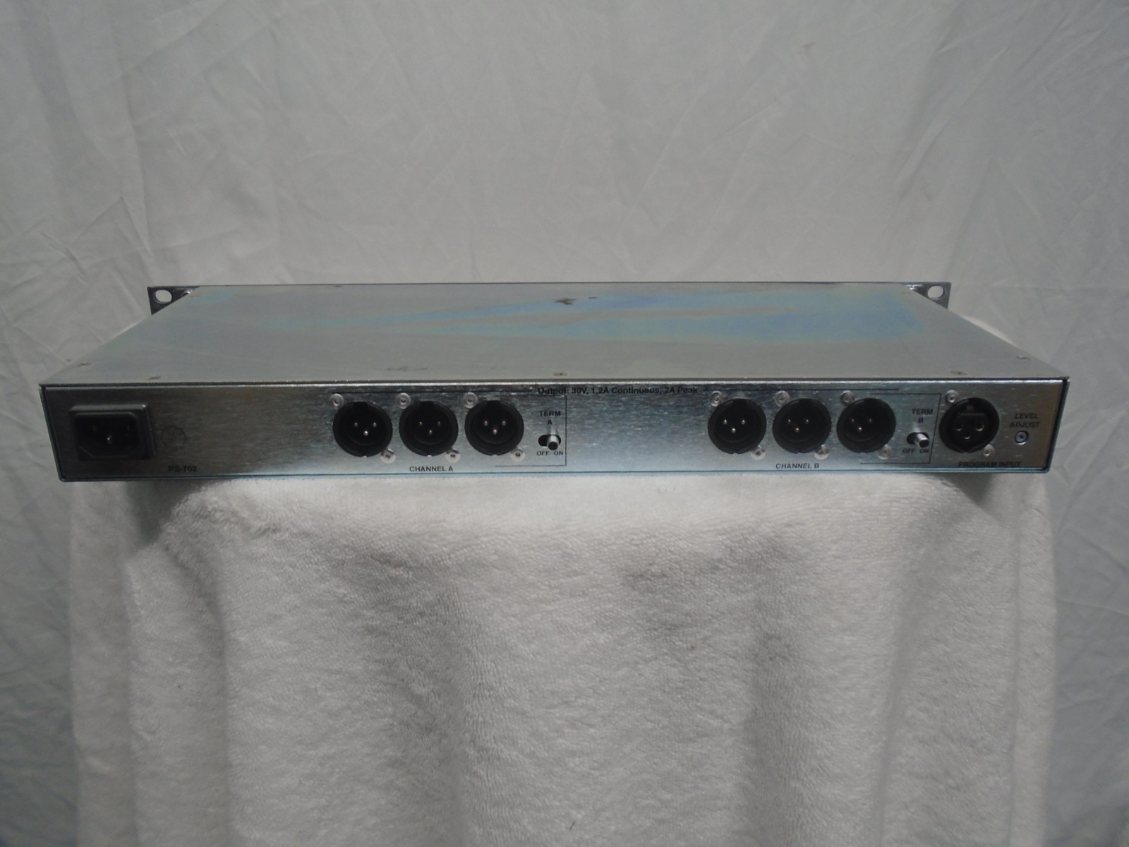 CLEAR COM 2 CHANNEL POWER SUPPLY PS-702 INTERCOM
