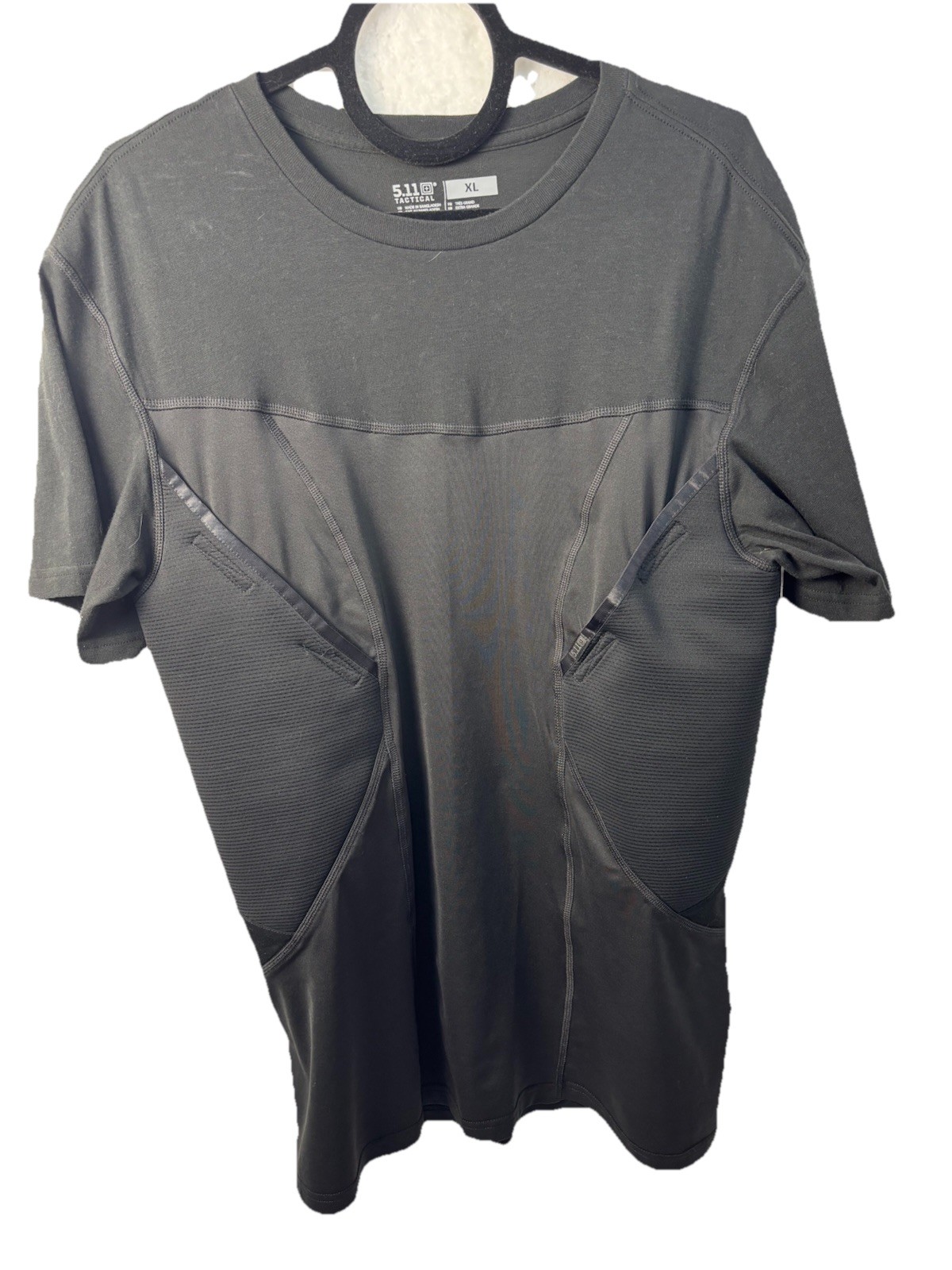 5.11 Tactical Shirt Mens XL Black Holster Concealed Carry Fitted Tee Base Layer