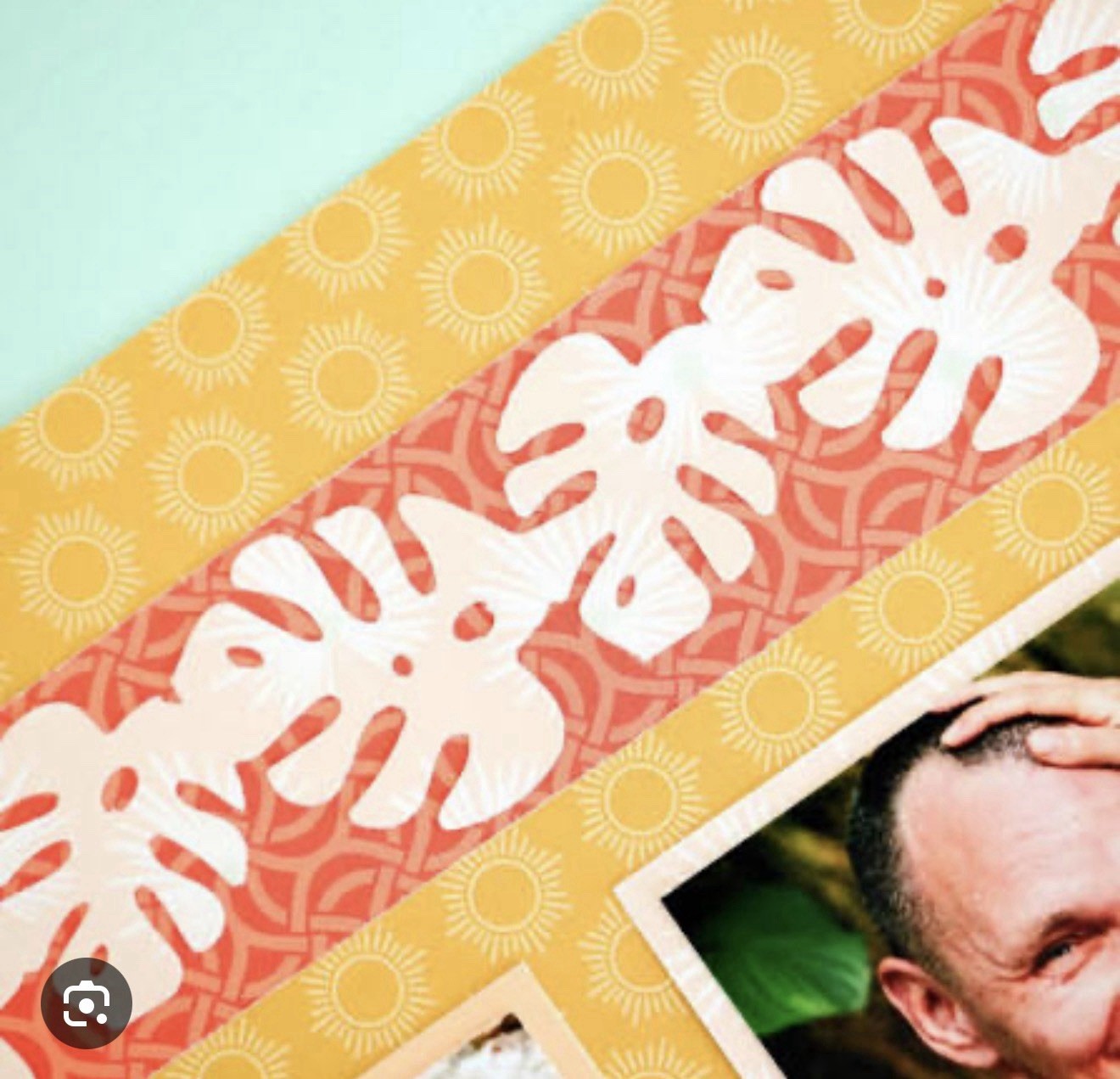 Creative Memories Monstera Leaves Decorative Border Punch