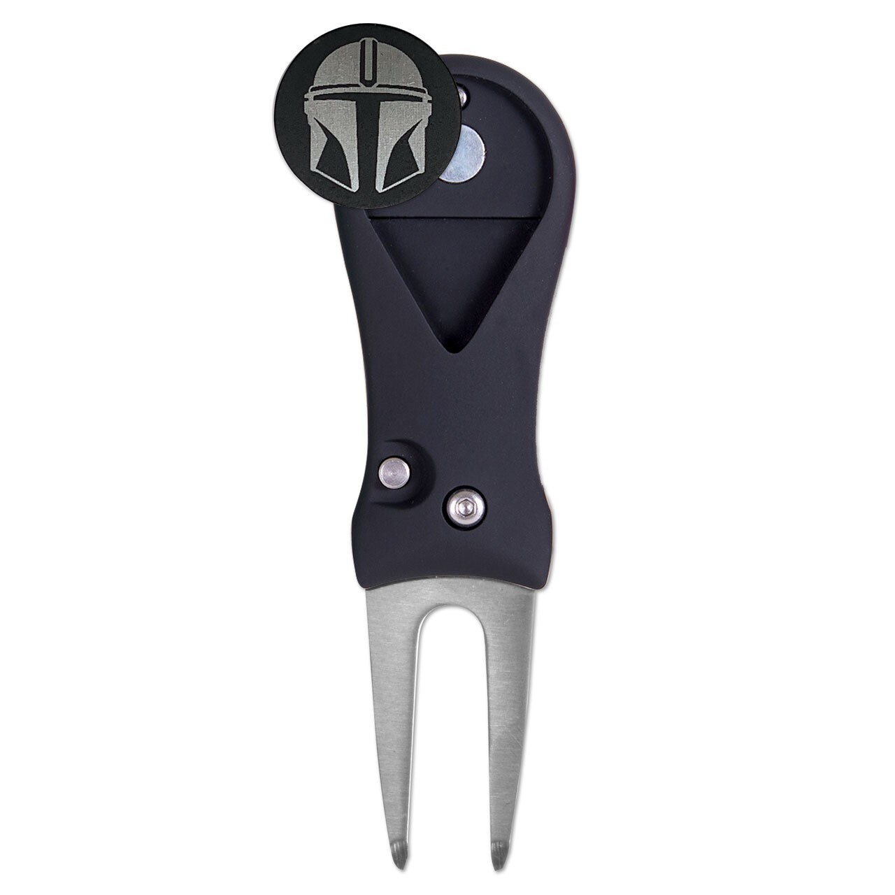 The Mandalorian Star Wars Golf Ball Marker + Switchblade Divot Tool  Laser