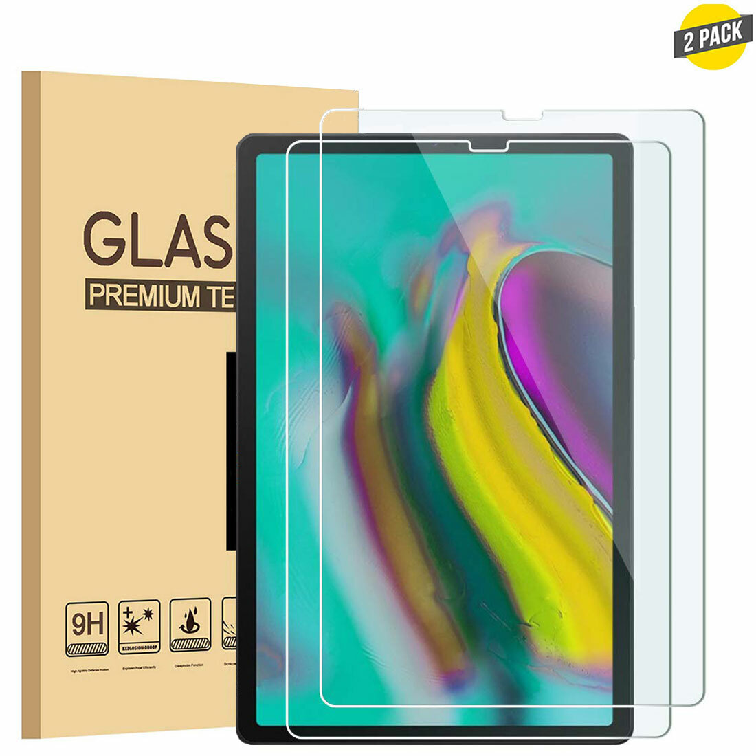 2 PCS Tempered Glass Screen Protector for Samsung Galaxy Tab A 10.1 SM-T510/T515