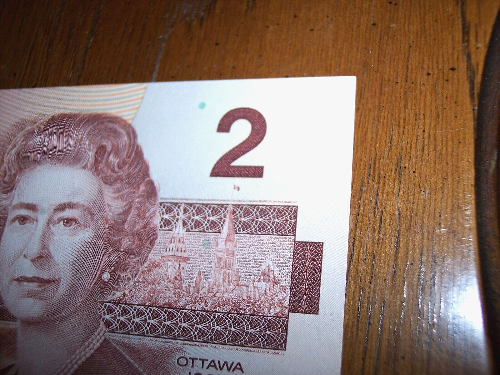 5 Consecutive $2 Bill Canadian Banknote Queen Elizabeth 1986 Banknote Two Dollar