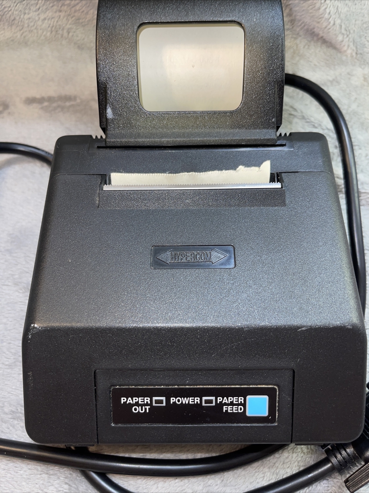 Hypercom Invoice Printer P8F & Paper Roll And Cable