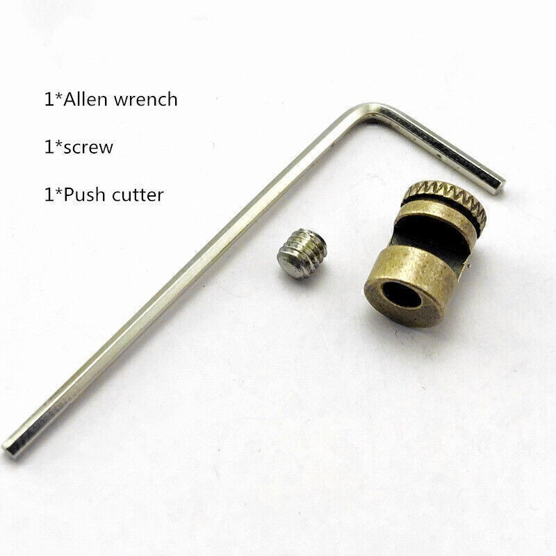 For Buck 110 Knife Screw Push Button 1set Brass Thumb Stud Brass Removal Tools