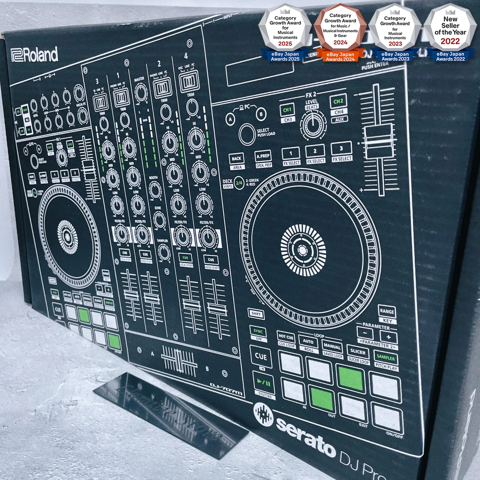 Roland AIRA DJ-707M DJ Controller Serato DJ Pro 4-Channel 4ch DJ707M High-end JP