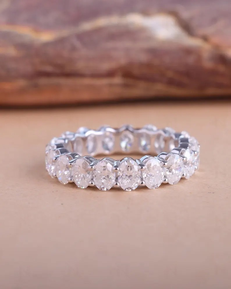 RARE 10.00 Ct Certified White Diamond Solitaire Ring In 925 Silver