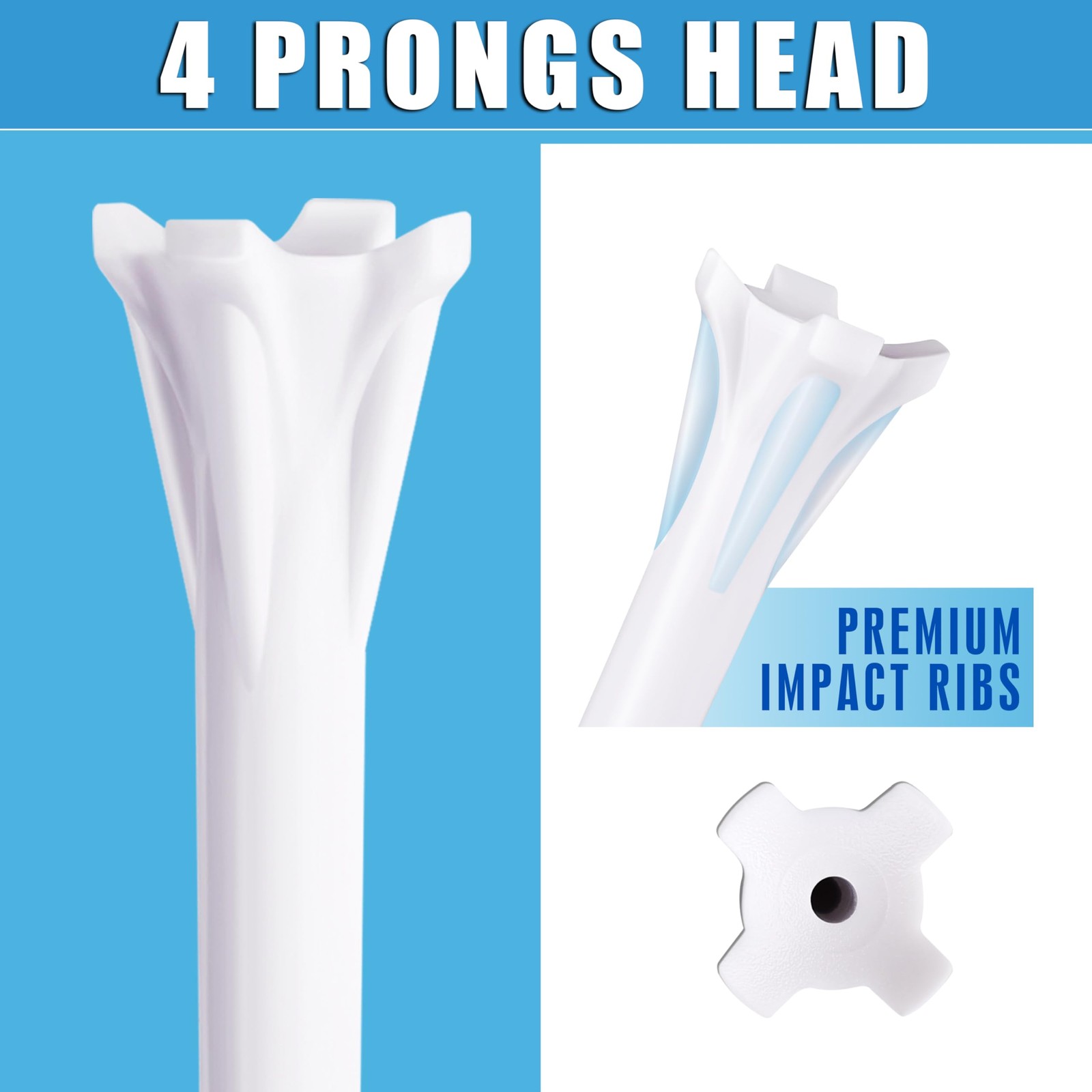 4 Prongs Plastic Golf Tees 170 Pack - 2 Sizes Assorted Pack - 3 Line Marking ...