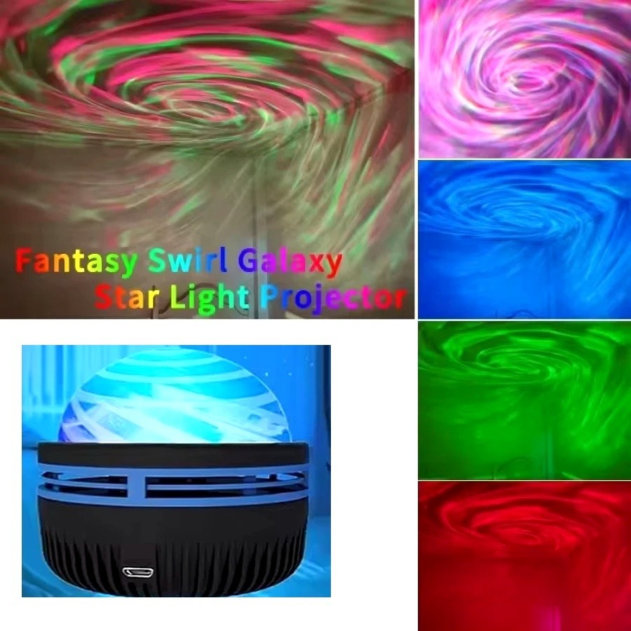 1pc Galaxy Star & Ocean Wave Projector Night Light (7 Colors)