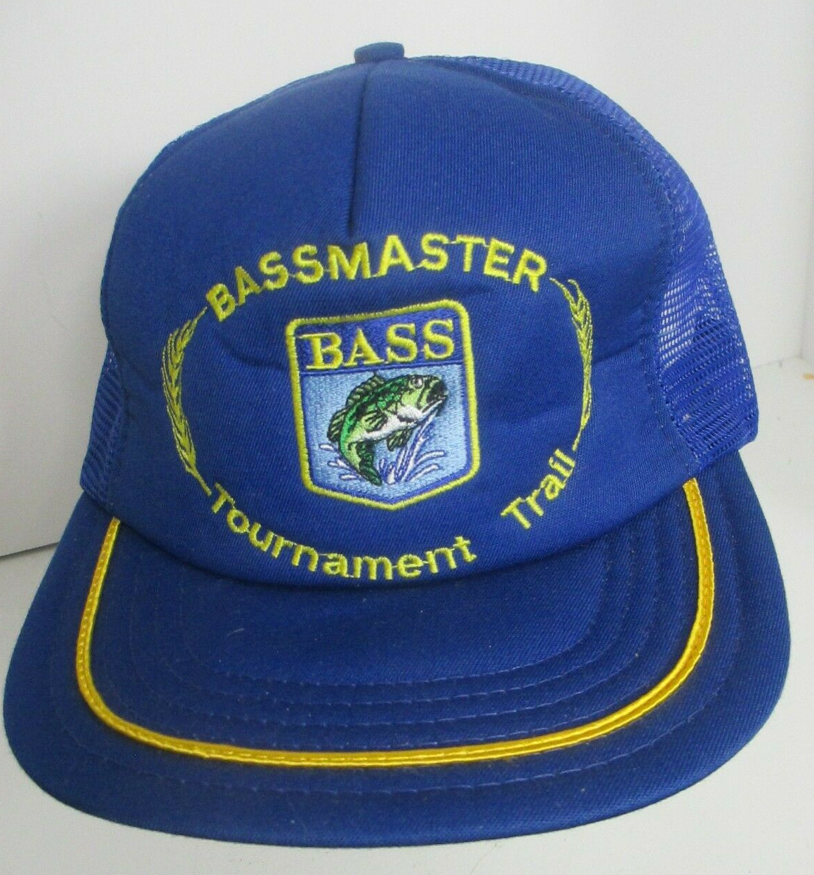 Bassmaster B.A.S.S. Hat Cap USA Trucker Snapback Fly Fishing Tournament Trail