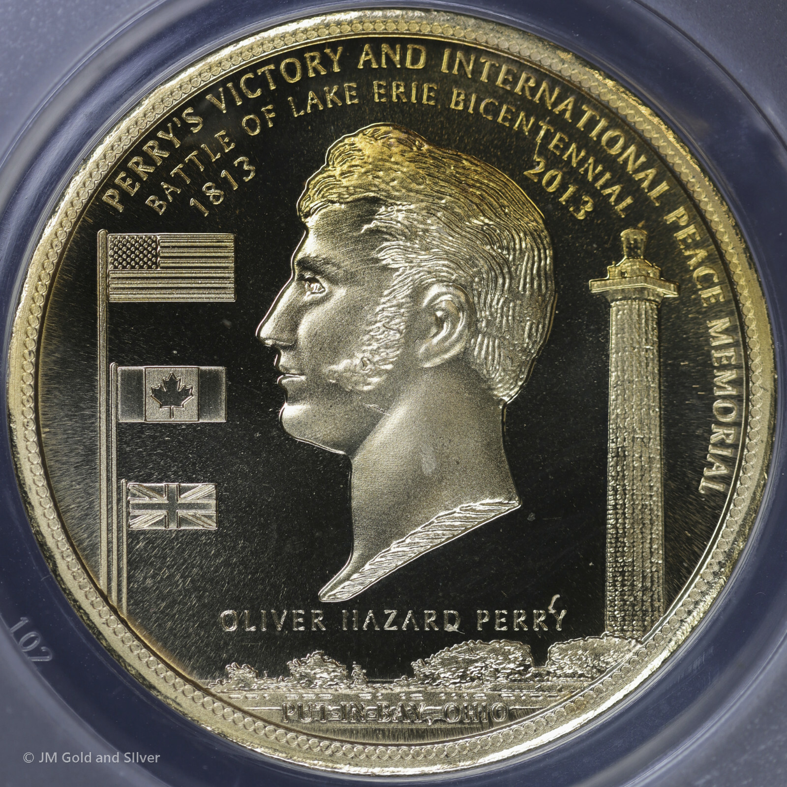 2013 Brass Medal Battle of Lake Erie Bicentennial ANACS MS 69 DCAM | Dan Carr