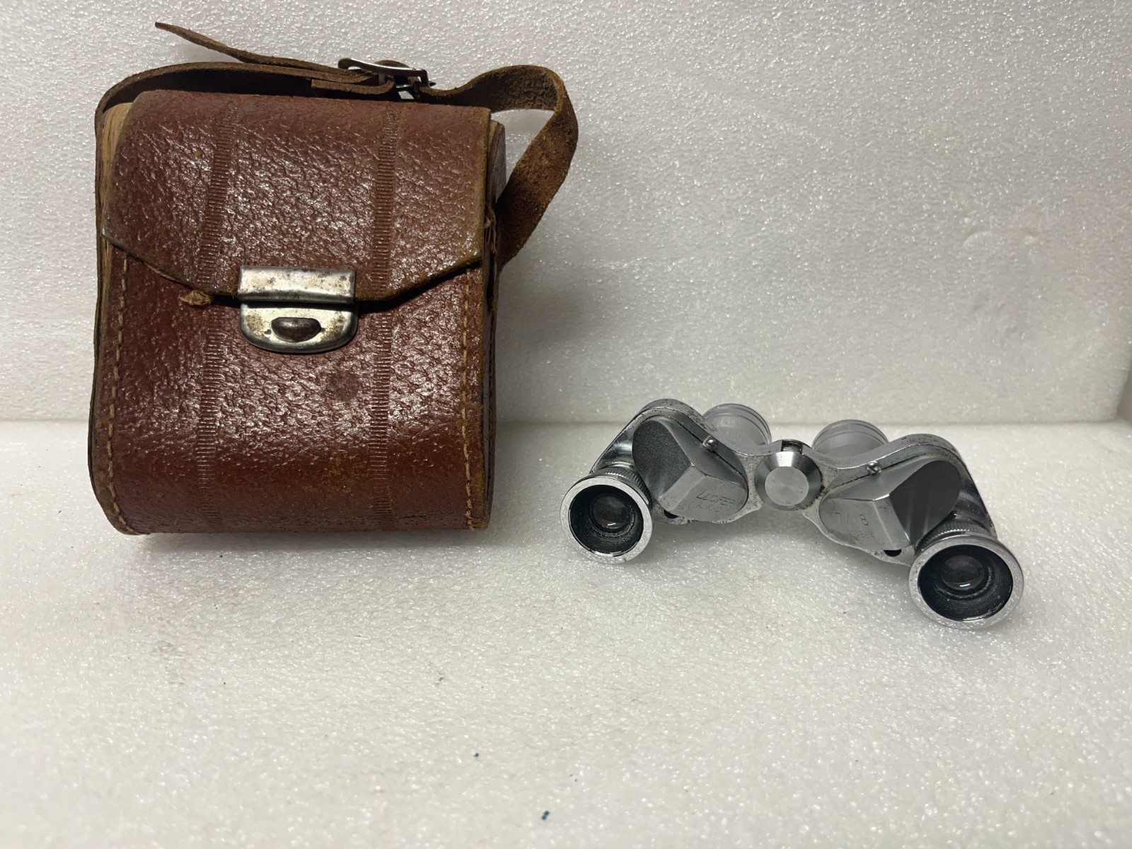 RARE Vintage LUCIFER A.K.C. 7x18 Model No. 10884 Opera Binoculars ~ with Case