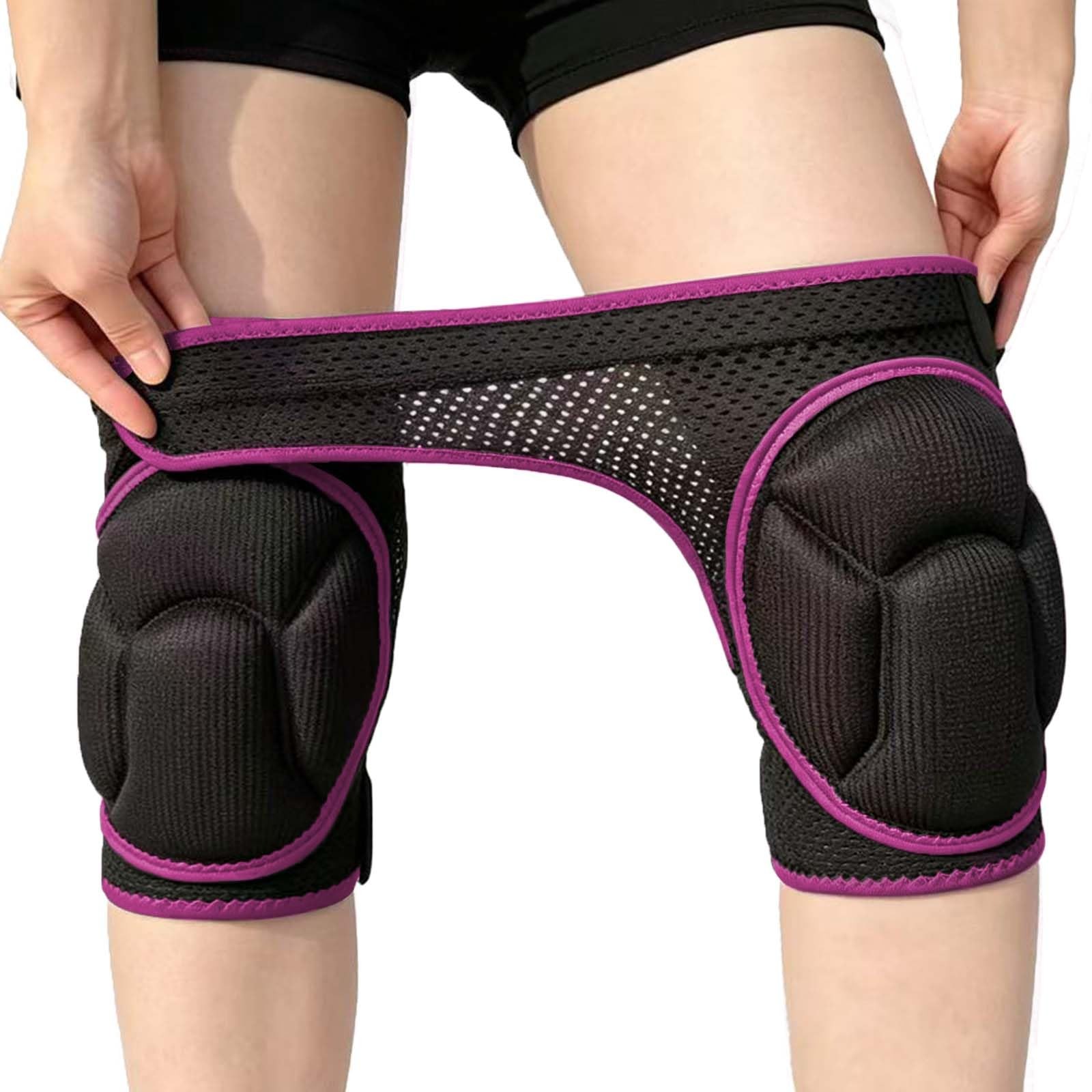 Work Knee Pads for Men & Women – Anti-Slip Straps with Good Elastic, Pink M