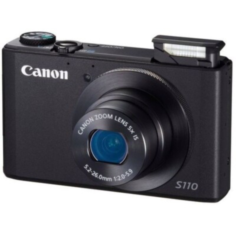 Good Condition Canon PowerShot S110 Digital Camera W/SD Card Charger Tested