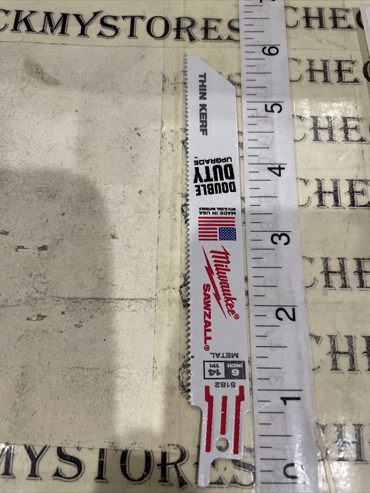 1X Milwaukee 48-00-5182 6" x 14T Thin Kerf Metal Cutting Sawzall Blade USA .