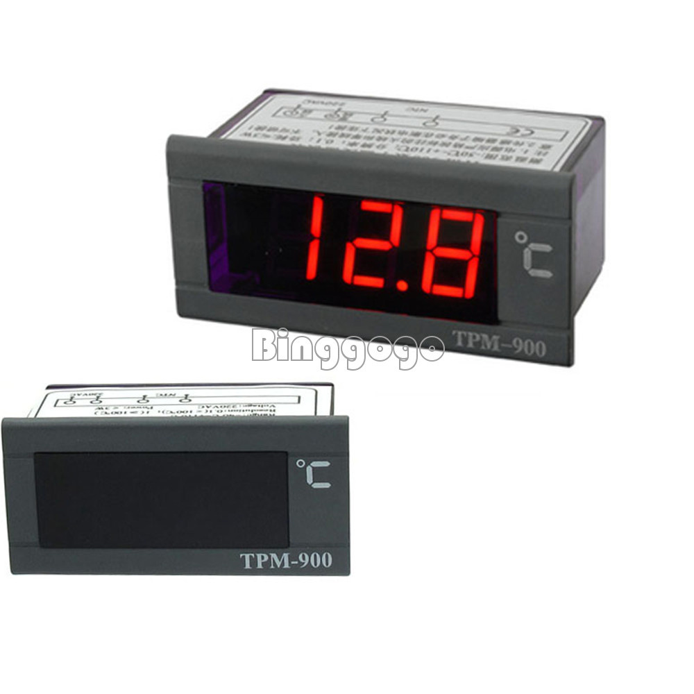 1pcs TPM-900 220V Digital Temperature Controller LED Panel Meter with Sensor