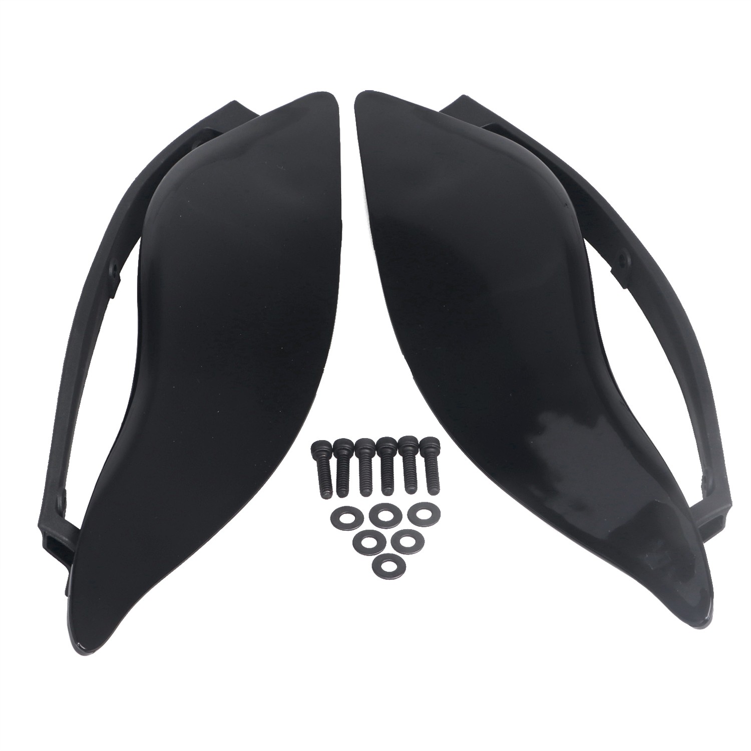 Left Right Adjustable Fairing Air Deflectors For Harley Electra Street Tri Glide