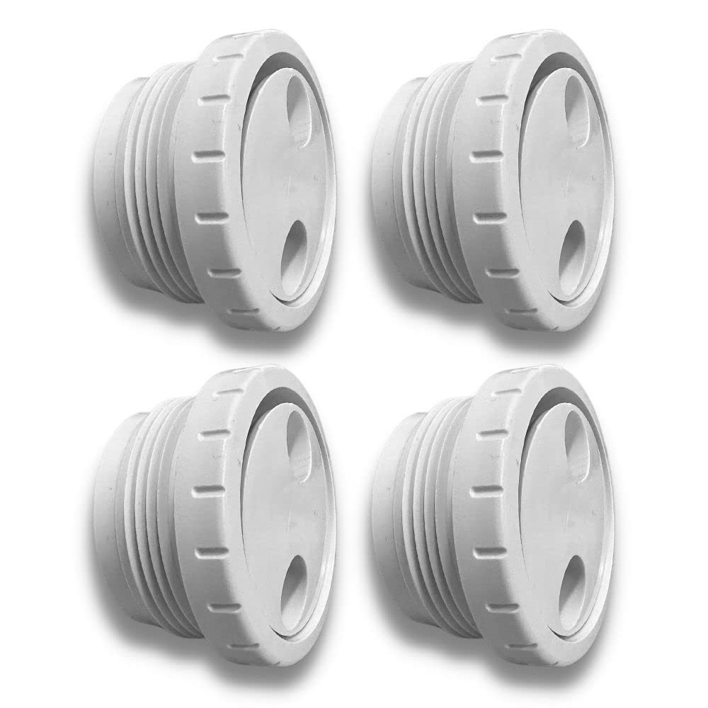 Heavy-Duty Rotating Therapy Massage Inlet Jet for Spa | 1.5" MIP Fitting (4 Pack