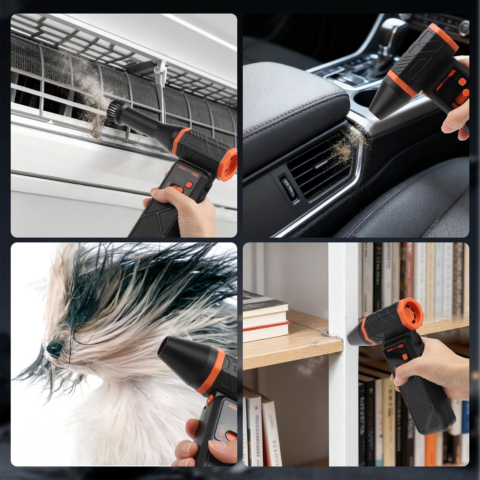 Electric Compressed Air Duster Super Power Mini Blower for PC Home Electronics