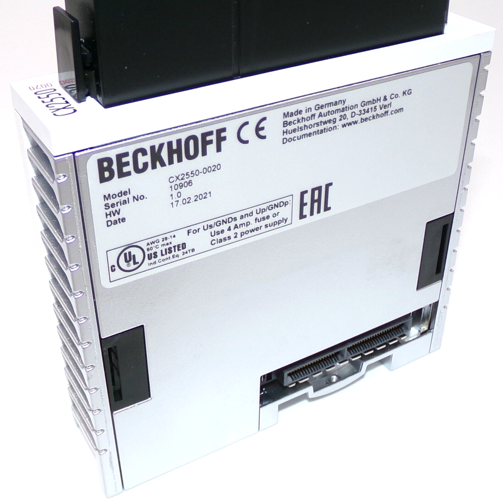 Beckhoff Extension Module for 2.5" HDD/SSD CX2550-0020