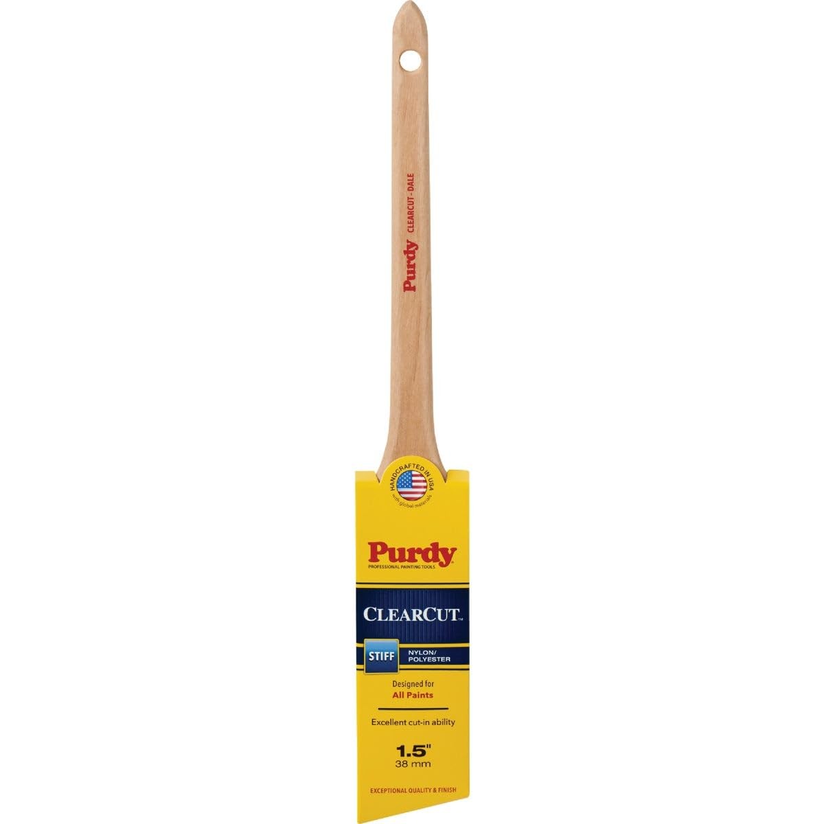 144080115 Clearcut Series Dale Angular Trim Paint Brush, 1-1/2 inch, Natural