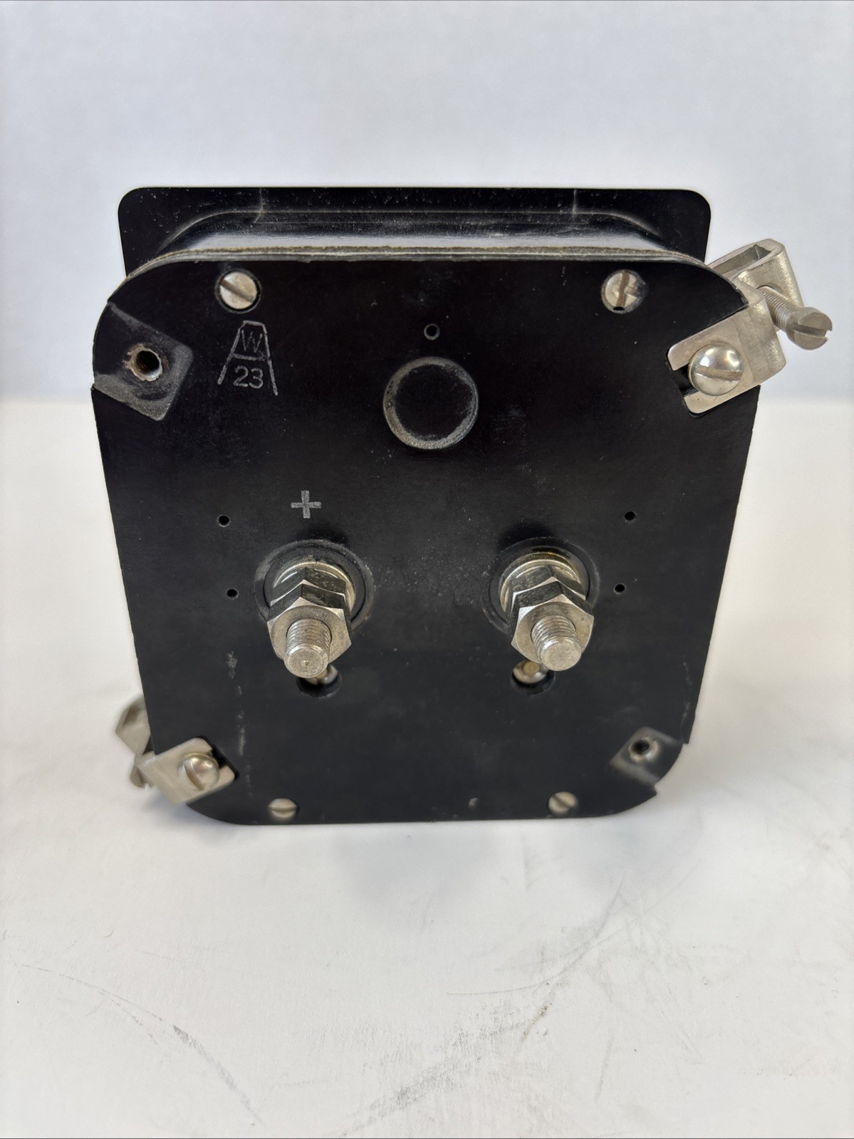Weston DC Voltmeter Model 741 w/Mounting Hardware 0 - 10 Volts. Untested.